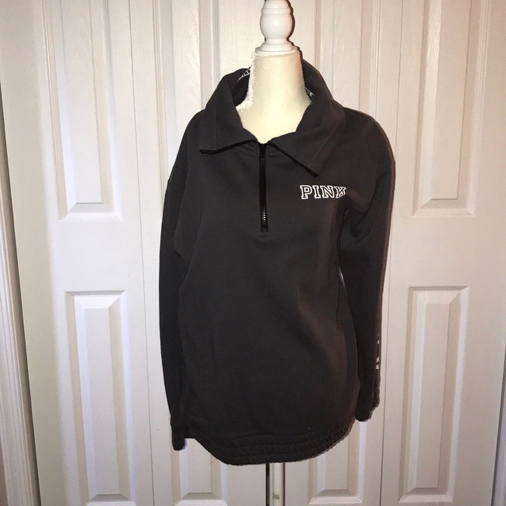 Victoria Secret Gray Quarter Zip only worn twice!